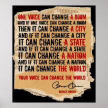 ONE VOICE SPEECH POSTER