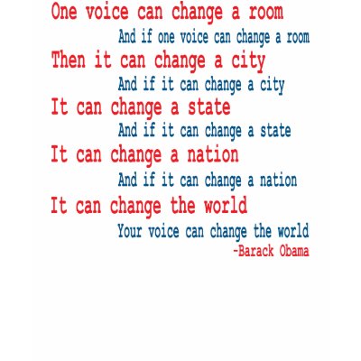 One Voice T-shirts by VoteObama