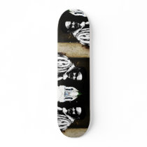 One walks westward skateboards