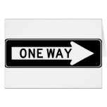 One Way Arrow (Right) Highway Sign cards
