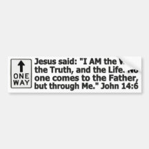 One Way Bumper Stickers