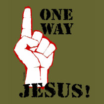 One Way: Jesus! t-shirts