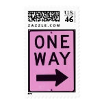 one way postage stamp