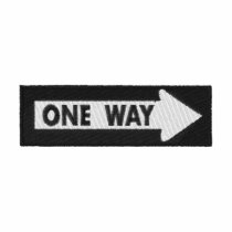 One Way Sign - Facing Right embroidered shirts by ZazzleEmbroidery One Way Sign - Facing Right embroidered shirts