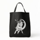 grocerytote - Awesome Bag made from my original Sketch named "One way ticket to the moon" ! Choose the style and color to make you very own lovely bag!: Sizes  Available colors: black