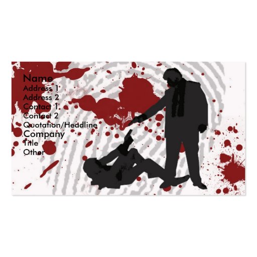 One will die (2) business card