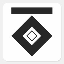 One willow nail claw square stickers