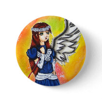 One Winged Angel Girl Button