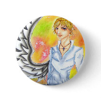 One Winged Angel Guy Button