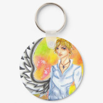One Winged Angel Guy keychains
