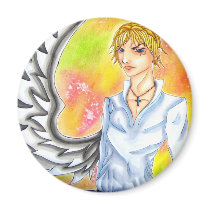 One Winged Angel Guy Magnet