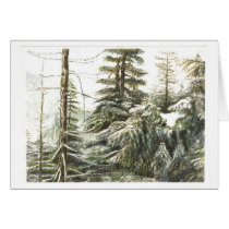 One Wintery Forest Card