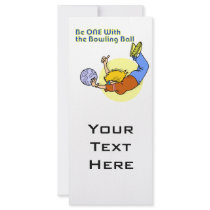 ONE with the bowling ball Personalized Rack Card
