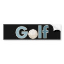 "One Word: Golf" bumper stickers by GolfClub "One Word: Golf" bumper stickers