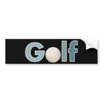 "One Word: Golf" bumper stickers by GolfClub "One Word: Golf" bumper stickers