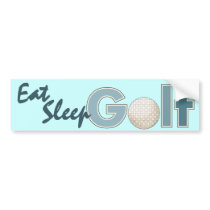 "One Word: Golf" bumper stickers
