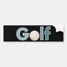 "One Word: Golf" Bumper Stickers