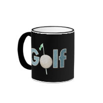 "One Word: Golf" mugs