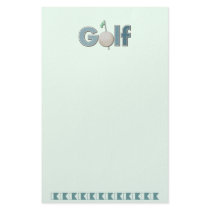 "One Word: Golf" stationery by GolfClub "One Word: Golf" stationery