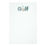 "One Word: Golf" Stationery Design
