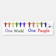 One World Bumper Stickers