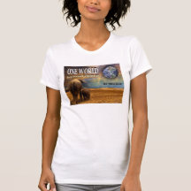 One World Destroyed by Chemtrails. Tee Shirt