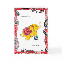 One World - Diwali Elephant Card
