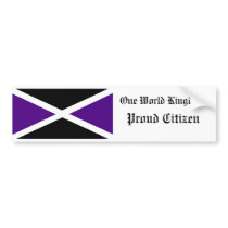 One World Kingdom Proud Citizen Bumper Sticker bumper stickers by MarkReaves One World Kingdom Proud Citizen Bumper Sticker bumper stickers
