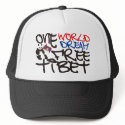ONE WORLD ONE DREAM FREE TIBET hats