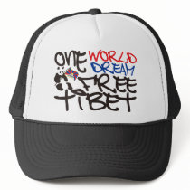 ONE WORLD ONE DREAM FREE TIBET hats