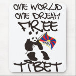 ONE WORLD ONE DREAM FREE TIBET MOUSE PAD