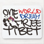 ONE WORLD ONE DREAM FREE TIBET MOUSE PADS