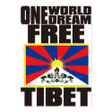 ONE WORLD ONE DREAM FREE TIBET posters