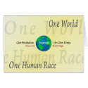 One World. One Race cards
