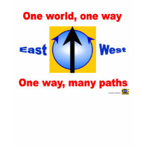 One World, One Way. One Way Many Paths. t-shirts