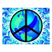 One World Peace Sign Invite