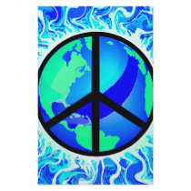 One World Peace Sign stationery by makelovenotwar One World Peace Sign stationery