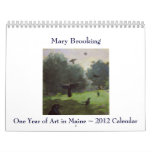 One Year of Art in Maine Wall Calendar