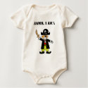 One year old pirate boy shirt