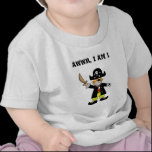 One year old pirate boy shirt