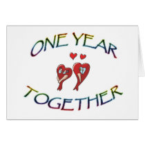ONE YEAR TOGETHER cards