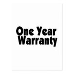 One Year Warranty Post Card