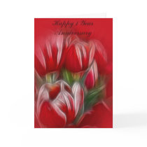 One Year Wedding Anniversary Card by NormaJean35 One Year Wedding Anniversary Card