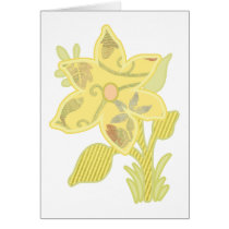 ONE yellow flower cards