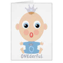ONEderful BABY Face - blue cards