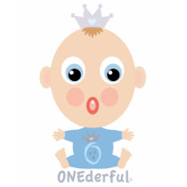 ONEderful BABY Face - blue t-shirts