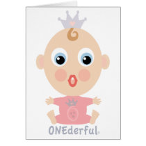 ONEderful BABY Face - pink cards
