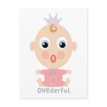 ONEderful BABY Face - pink postcards by ONEderfulBABY ONEderful BABY Face - pink postcards