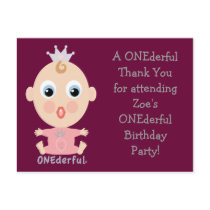 ONEderful BABY Face - pink postcards by ONEderfulBABY ONEderful BABY Face - pink postcards