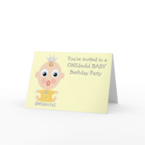ONEderful BABY Face - yellow cards